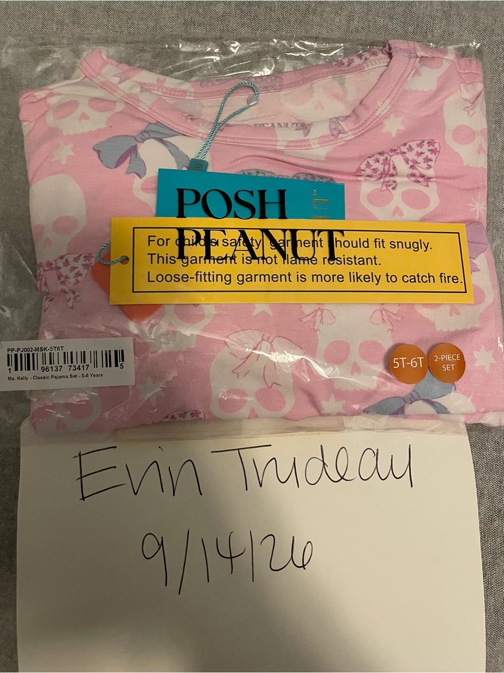 Posh Peanut Ms Kelly Glow in the dark PJs